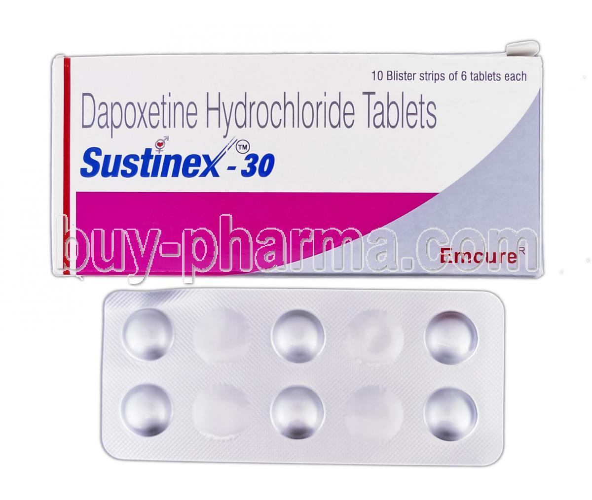 Дапоксетин 60 мг. (Duratia-60) по цене 1200 руб.
